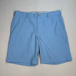 Peter Millar Salem Performance Shorts Men's 36x9 Light Blue Golf *Stain* ME0EB82